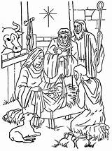 Wise Men Visit Birth Of Jesus Coloring Page – coloringrocks  sketch template
