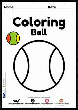 Ball Coloring Page  Free Printable PDF For Preschool Kids sketch template