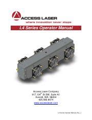 L4 Series Operator Manual - Comprehensive Guide for Laser | Course Hero