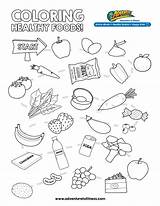 Healthy Eating Page Preschool Coloring Pages sketch template