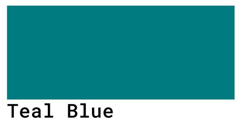Teal Blue Color Codes - The Hex, RGB and CMYK Values That You Need
