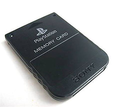 Sony PlayStation Memory Card - Black | Playstation games, Memory cards ...