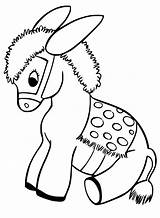 Cute Mule – Coloring Pages sketch template