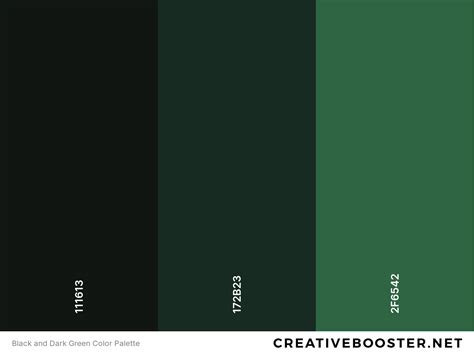 25+ Best Colors That Go With Dark Green: Dark Green Color Palettes – CreativeBooster