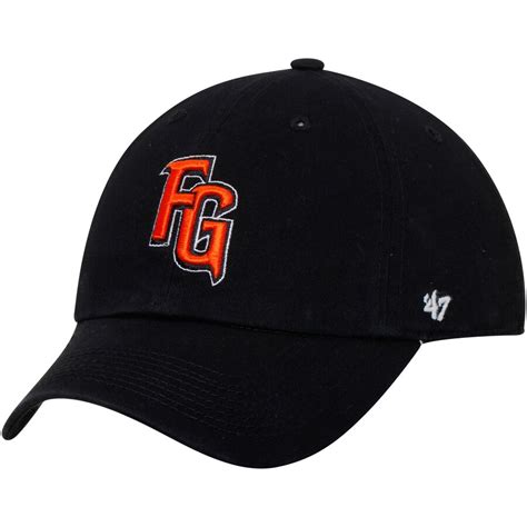 '47 Fresno Grizzlies Black Clean Up Adjustable Hat