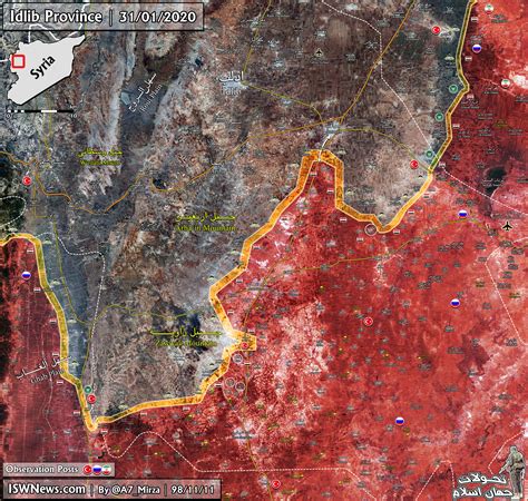 Map: Syrian Army Advance In Idlib Province - Islamic World News