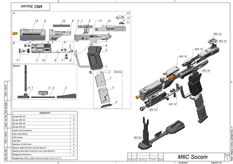 Halo M6C Socom - 3D Model by MakerLab