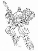 Optimus Prime coloring Pages sketch template