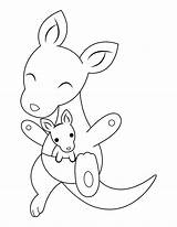 Printable Kangaroo Coloring Pages sketch template