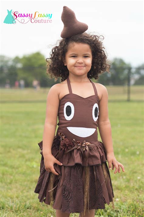 Poop Emoji Costume Emoji Costume Emoji Birthday Dress Girls - Etsy Ireland