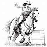 Barrel Racing Coloring Pages  Free & Printable sketch template