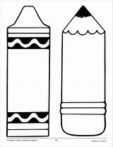 Printable Blank Crayon Template sketch template
