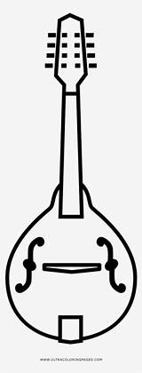 Mandolin Coloring Page  Line Art PNG Image Transparent Free sketch template