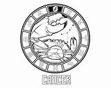 Cancer Symbols coloring  Etsyde sketch template