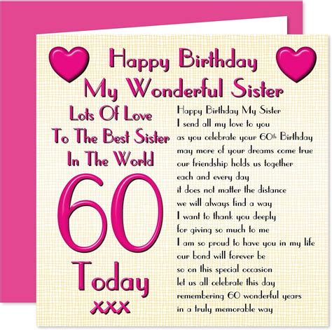 Happy 60Th Birthday Sister Images - Bitrhday Gallery