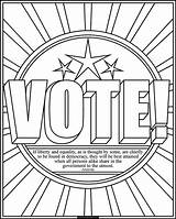 Vote Coloring Pages  Nation sketch template