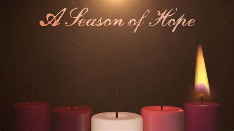 Advent Candles Hope | Motion Video Background