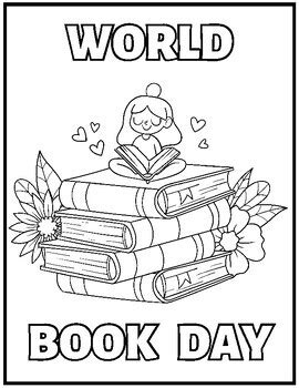 World Book Day Coloring Pages by Qetsy | TPT