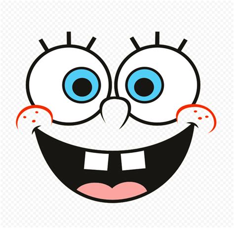 HD Spongebob Happy Face Illustration PNG | Citypng