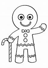 Gingerbread Man Coloring Page  Free Printable Pages For Kids sketch template