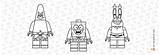 Lego Spongebob Coloring Pages sketch template