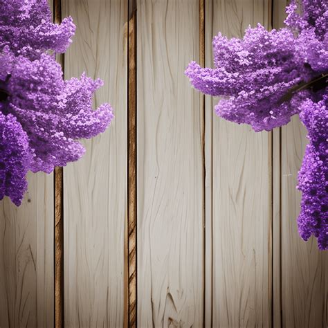 Reclaimed Wood Planks Backdrop Lilacs Coaster · Creative Fabrica