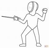 Person Fencing Emoji coloring Page  Free Printable Coloring Pages sketch template