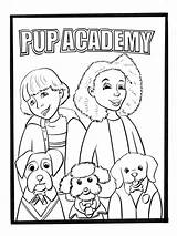 Pup Academy Coloring Pages  Instant Download From Home sketch template