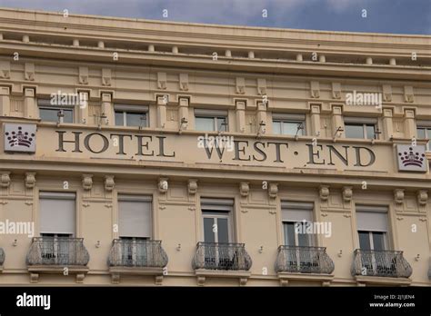 view of the west-end hotel in nice in france Stock Photo - Alamy