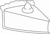Thanksgiving Slice Of Pie Isolated Coloring Page 7819185 Vector Art At  sketch template