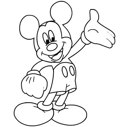 Printable Mickey Mouse Coloring Pages