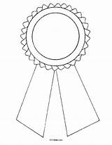Award Ribbon Coloring Page  ECEkids sketch template