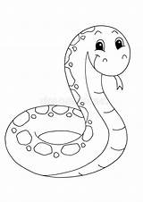 Coloring Pages Snake sketch template