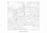 Monet Japanese Bridge Coloring Page Pages sketch template