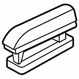 Stapler Outline coloring Book Page Line Art Drawing  Premium AI sketch template