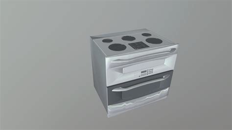 GE Profile Double Oven Electric Range - Download Free 3D model by allenbranch [e2ee65b] - Sketchfab