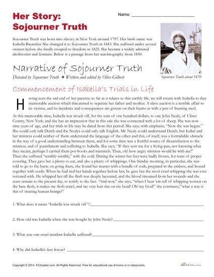 Free African American History Worksheets - Worksheets Master