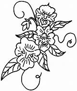 Tricolor Flower Coloring Pages  Cool sketch template