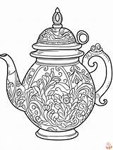 Printable Teapot Coloring Pages Free For Kids And Adults sketch template