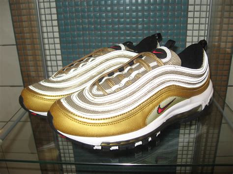 Nike Air Max 97 - Metallic Gold/Varsity Red/Black - In Stock! | The ...