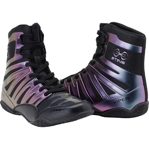 Sting Viper Black/Hyper Boxing Shoe at FightHQ