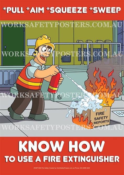 Fire Extinguisher Safety Posters - Safety Posters Australia