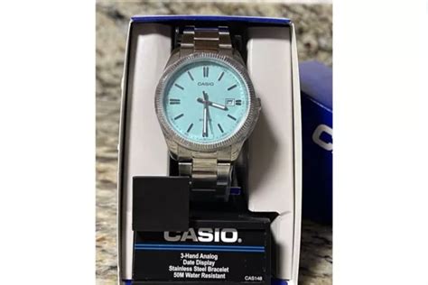 CASIO MTP-1302PD-2A2VEF MEN'S Tiffany Blue Dial Watch £194.60 - PicClick UK