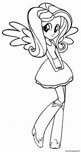 Fluttershy Pages Coloring sketch template