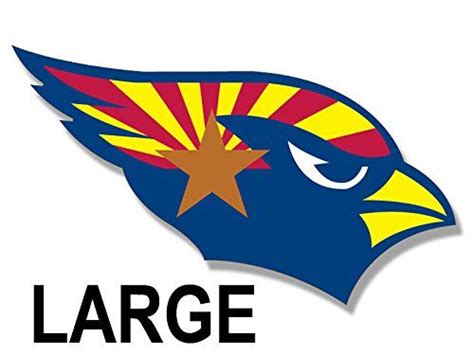 American Vinyl LARGE Cardinals SHAPED Arizona State Flag Sticker big ...