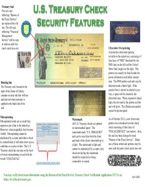 2020 Form Treasury Check Security Features Fill Online, Printable, Fillable, Blank - pdfFiller