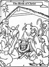 Bible Coloring Pages Birth Of Jesus sketch template