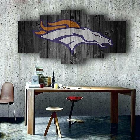 The Denver Broncos 5 Piece Canvas Art Wall Decor – CA Go Canvas