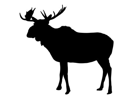 Moose Silhouette Vector Free - ClipArt Best