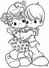Precious Moments Couple Dancing coloring Page  Download Print Or sketch template